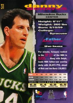 1993-94 Stadium Club - First Day Issue #31 Danny Schayes Back