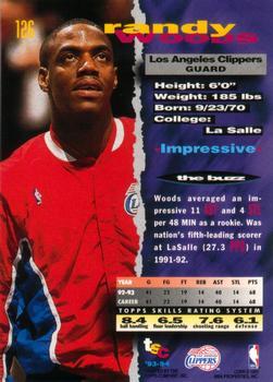 1993-94 Stadium Club - First Day Issue #126 Randy Woods Back
