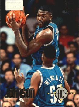 1993-94 Stadium Club - First Day Issue #178 Larry Johnson Front