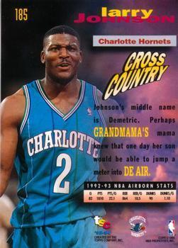 1993-94 Stadium Club - First Day Issue #185 Larry Johnson Back