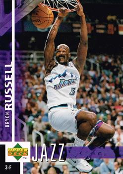 1997-98 Upper Deck Arby's Utah Jazz #RB2 Bryon Russell Front