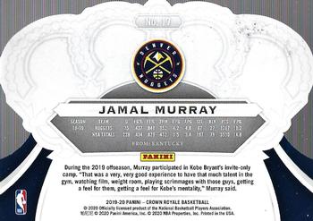 2019-20 Panini Crown Royale #17 Jamal Murray Back