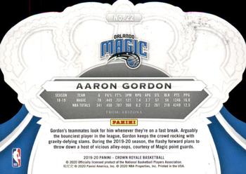 2019-20 Panini Crown Royale #22 Aaron Gordon Back