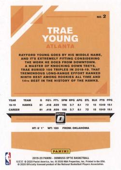 2019-20 Donruss Optic #2 Trae Young Back