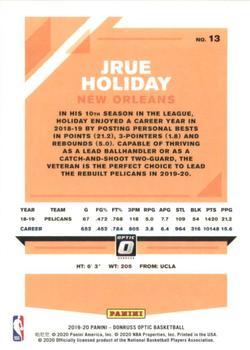 2019-20 Donruss Optic #13 Jrue Holiday Back