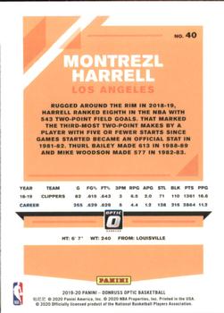 2019-20 Donruss Optic #40 Montrezl Harrell Back