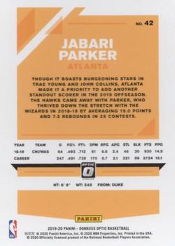2019-20 Donruss Optic #42 Jabari Parker Back