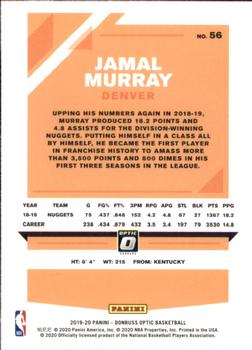 2019-20 Donruss Optic #56 Jamal Murray Back