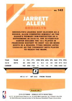 2019-20 Donruss Optic #142 Jarrett Allen Back