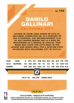 2019-20 Donruss Optic #143 Danilo Gallinari Back