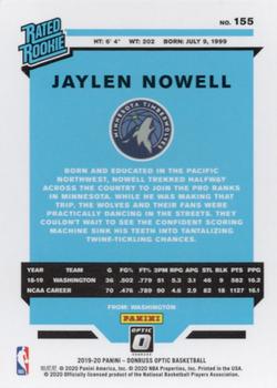 2019-20 Donruss Optic #155 Jaylen Nowell Back