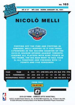 2019-20 Donruss Optic #163 Nicolo Melli Back
