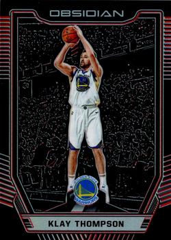 2018-19 Panini Obsidian - Electric Etch Red #66 Klay Thompson Front