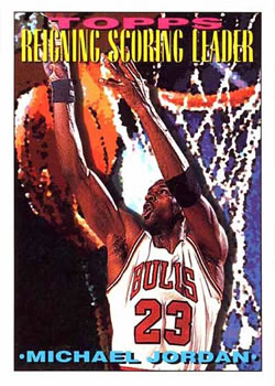 1993-94 Topps #384 Michael Jordan Front