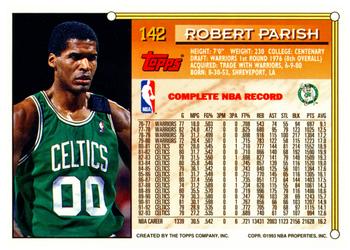 1993-94 Topps #142 Robert Parish Back