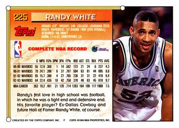 1993-94 Topps #225 Randy White Back