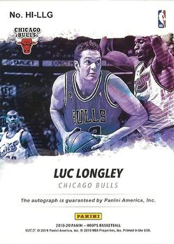2019-20 Hoops - Hoops Ink #HI-LLG Luc Longley Back