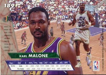 1993-94 Ultra #189 Karl Malone Back