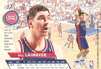 1993-94 Ultra #57 Bill Laimbeer Back