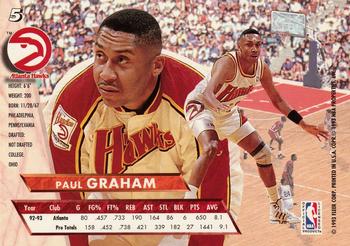 1993-94 Ultra #5 Paul Graham Back