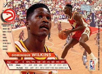 1993-94 Ultra #7 Dominique Wilkins Back