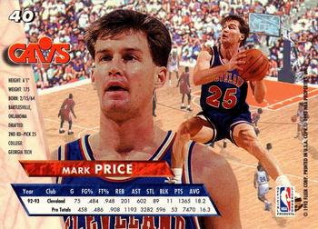 1993-94 Ultra #40 Mark Price Back