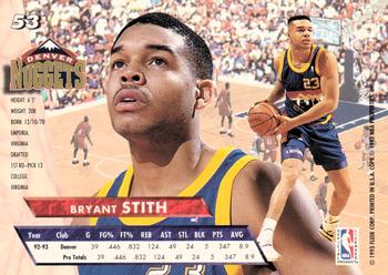 1993-94 Ultra #53 Bryant Stith Back