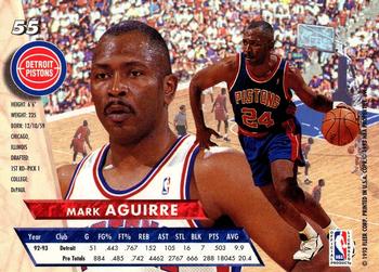 1993-94 Ultra #55 Mark Aguirre Back