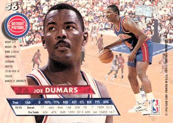 1993-94 Ultra #56 Joe Dumars Back
