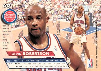 1993-94 Ultra #60 Alvin Robertson Back