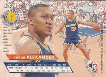 1993-94 Ultra #63 Victor Alexander Back