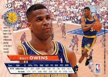 1993-94 Ultra #69 Billy Owens Back