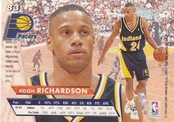 1993-94 Ultra #83 Pooh Richardson Back
