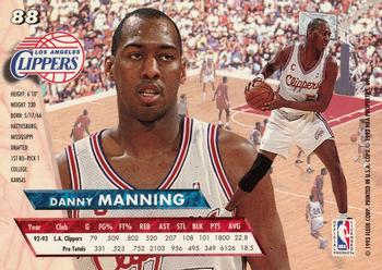 1993-94 Ultra #88 Danny Manning Back