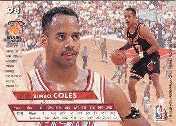 1993-94 Ultra #98 Bimbo Coles Back