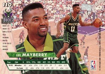 1993-94 Ultra #110 Lee Mayberry Back