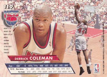 1993-94 Ultra #119 Derrick Coleman Back