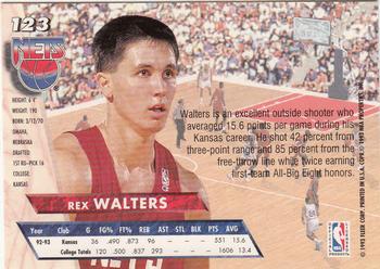 1993-94 Ultra #123 Rex Walters Back
