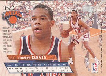 1993-94 Ultra #126 Hubert Davis Back