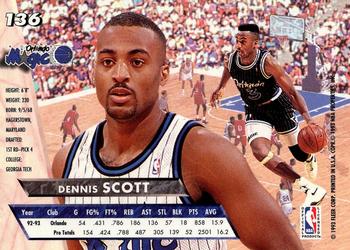 1993-94 Ultra #136 Dennis Scott Back