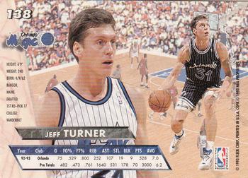1993-94 Ultra #138 Jeff Turner Back