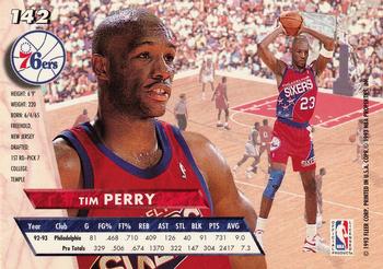 1993-94 Ultra #142 Tim Perry Back