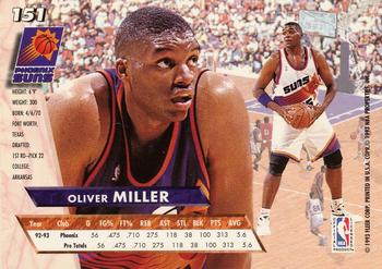 1993-94 Ultra #151 Oliver Miller Back