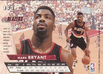 1993-94 Ultra #153 Mark Bryant Back