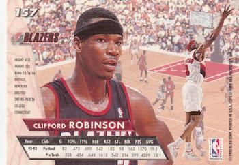 1993-94 Ultra #157 Clifford Robinson Back