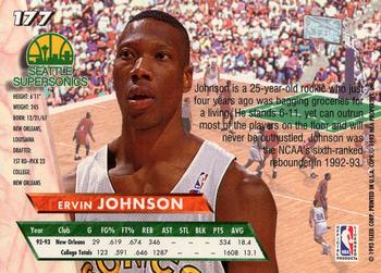1993-94 Ultra #177 Ervin Johnson Back