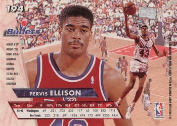 1993-94 Ultra #194 Pervis Ellison Back