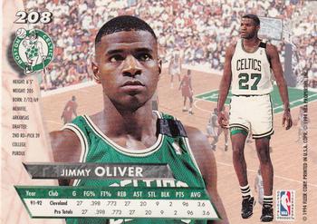 1993-94 Ultra #208 Jimmy Oliver Back