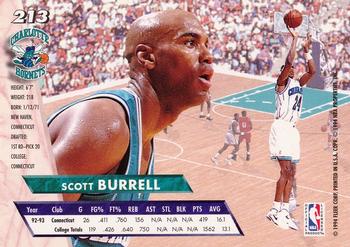 1993-94 Ultra #213 Scott Burrell Back