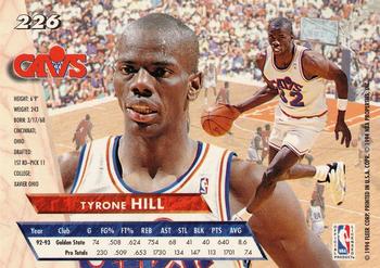 1993-94 Ultra #226 Tyrone Hill Back